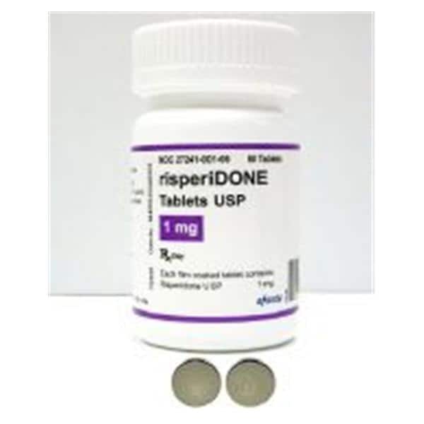 Risperidone Tablets 1mg Bottle 60/Bottle Each