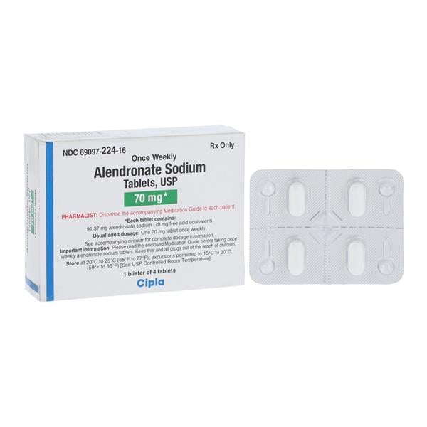 Alendronate Sodium Tablets 70mg Unit Dose 4/Package Each