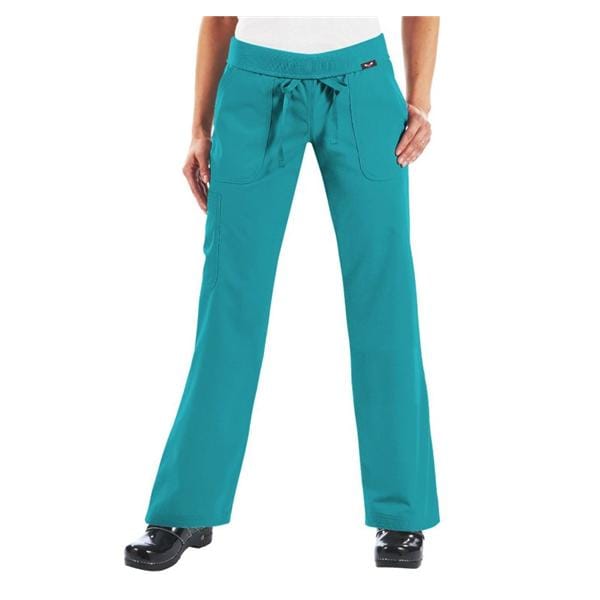 Scrub Pant 5 Pockets Medium Turquoise Womens Ea