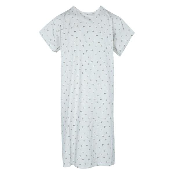 Patient Gown Adult Blue 6/Bg