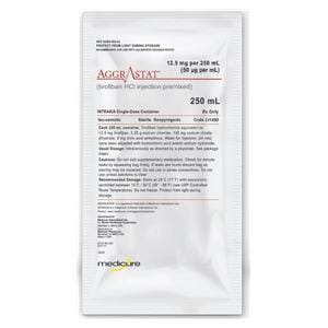 Aggrastat Injection 50mcg/mL Bag 250mL Each