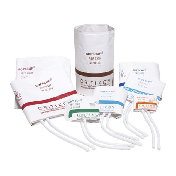 Critikon Soft-Cuf Blood Pressure Cuff Wht/NvyBl LF 20/Bx