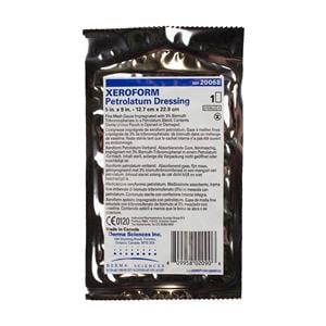 Xeroform Petrolatum Gauze Dressing 5x9" Sterile White LF