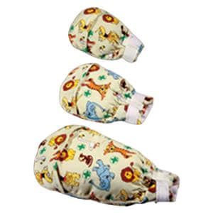 Peek-a-Boo Cotton Safety Mitt Medium White 1/Pr