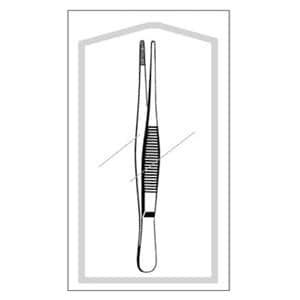 Econo Dressing Forcep Straight 8" Stainless Steel Sterile 25/Bx