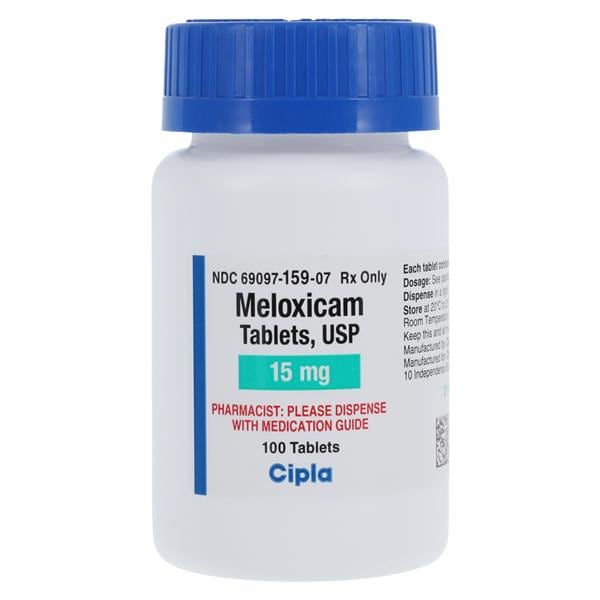 Meloxicam Tablets 15mg Bottle 100/Bottle Each