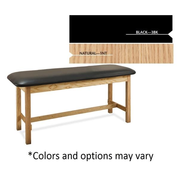 Classic Series Straight Line Treatment Table Black 400lb Capacity