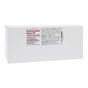 Cyanocobalamin Injection 1000mcg/mL MDV 30mL 10/Package