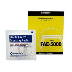 First Aid 100% Gauze Gauze Pad 2x2" 8 Ply Sterile LF