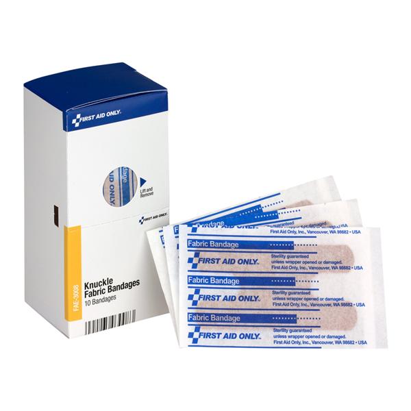 First Aid Only Adhesive Bandage Woven Fabric 2.18x4x1.75" Tan Sterile 10/Pk