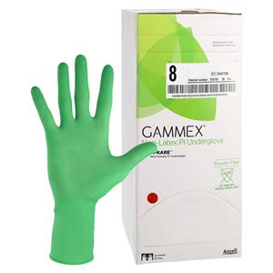 GAMMEX Non-Latex PI Underglove Polyisoprene Surgical Gloves 8 Green 50Pr/Bx, 4 BX/CA