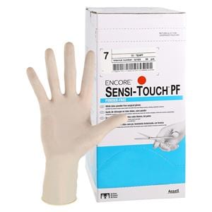 ENCORE Sensi-Touch PF Latex Surgical Gloves 7 Natural 50Pr/Bx