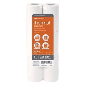 Paper Rolls Thermal 2-1/4x50" White 6/Pk 6/Pk