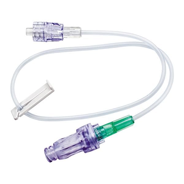 Caresite Small Bore Extension Set Needleless 14" M LL 100/Ca