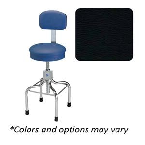 Stainless Steel Series Exam Stool Raven Black 300lb Capacity
