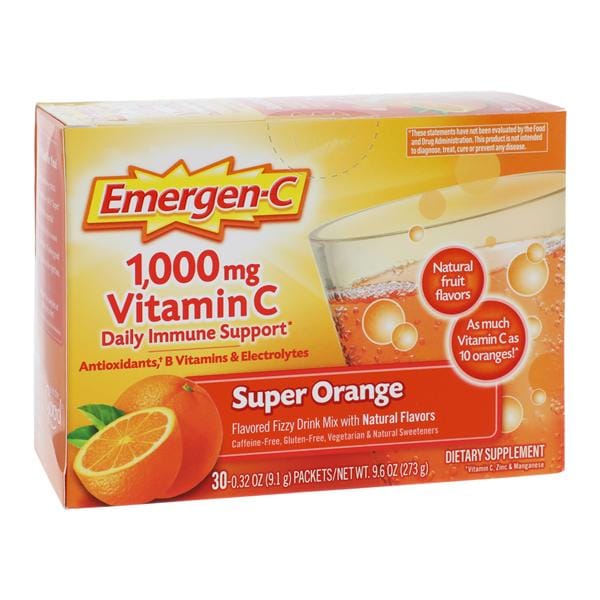Emergen-C Mix Super Orange 30/Bx, 12 BX/CA