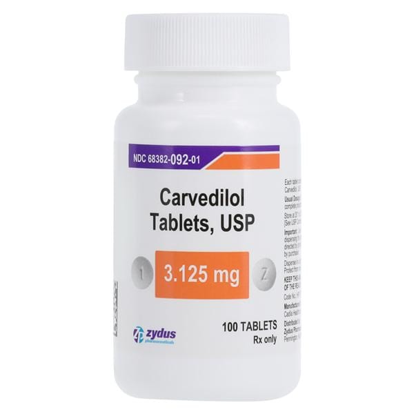 Carvedilol 3.125mg Each