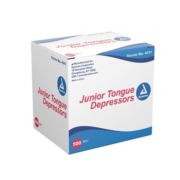 Tongue Depressor 5.5 in Wood Non Sterile Pediatric 5000/Ca