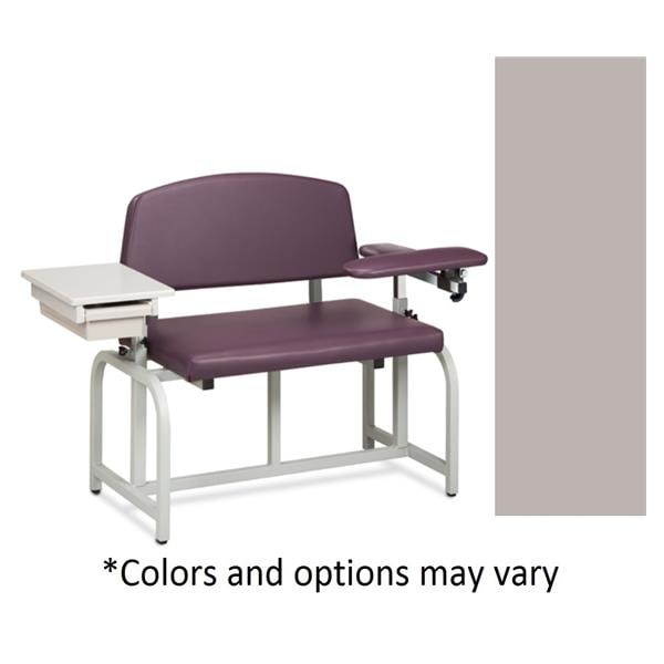 Lab X Series Blood Draw Chair Country Mist Tubular Steel Frame 700lb Capacity Ea