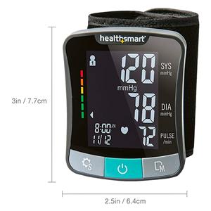 Mabis Premium Series Blood Pressure Monitor Universal Blk Wrist Dgtl LCD Dspl Ea