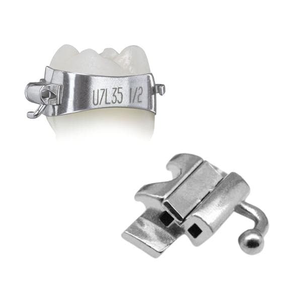 Elite Molar Band Pre-Welded Assembly LR6 -25 T/0A/+4Off Size 41 Double 1/Pk