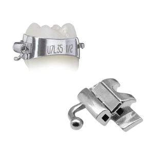 Elite Molar Band Pre-Welded Assembly LL6 -25 T/0A/+4Off Size 40.5 Double 1/Pk