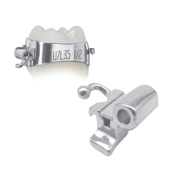 Elite Molar Band Pre-Welded Assembly UR6 -10T /0A+10Off Size 38.5 Occ Cmbo 1/Pk