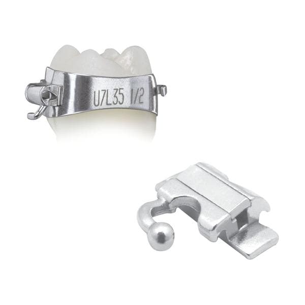 Elite Molar Band Pre-Welded Assembly LL6 -25 T/0A/+4Off Size 41.5 Single 1/Pk