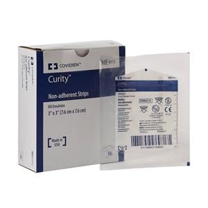 Curity Oil Emulsion Strip Dressing 3x3" Sterile Non-Adherent Absorbent LF