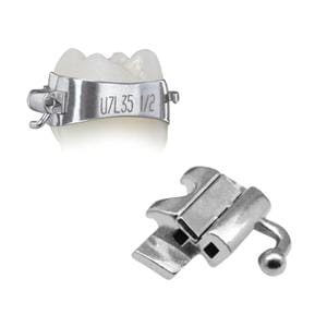 Elite Molar Band Pre-Welded Assembly LR6 -25 T/0A/+4Off Size 33 Double 1/Pk