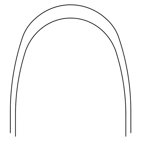 Archwire Nitanium Upper 0.016 in x 0.016 in 100/Pk
