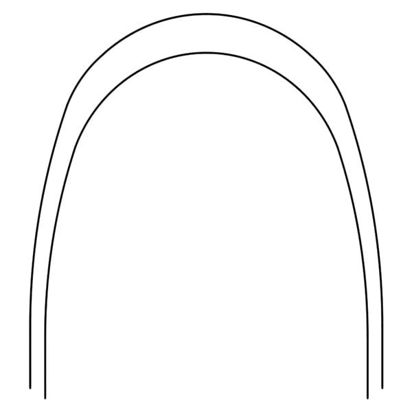 Archwire Nitanium Lower Pro Form Arch 0.016 in Ea