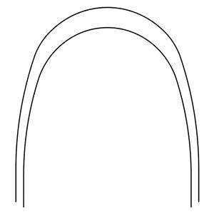 Variable Force 3 Archwire Nitanium Lower Pro Form Arch 0.017 in x 0.025 in Ea