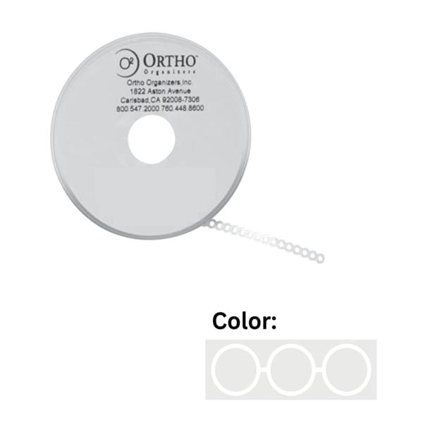 Ligature Ties 0.120 in White 30/Pk