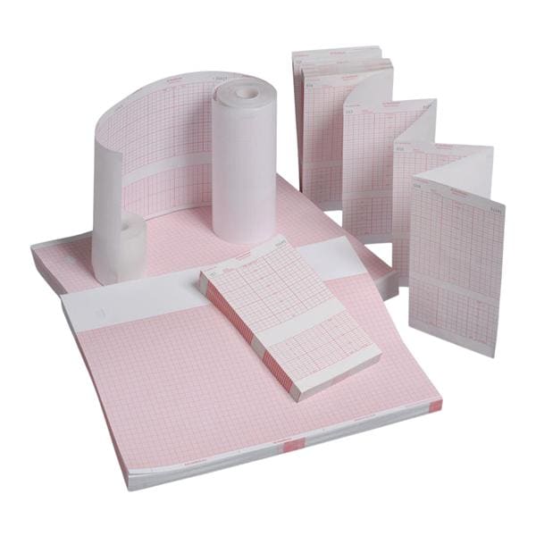 Recording Paper New For ECG Red Grid 10/Ca