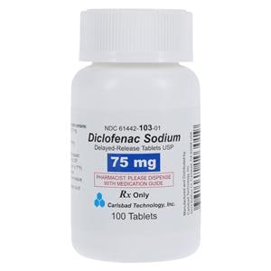 Diclofenac Sodium Delayed-Release Tablets 75mg Bottle 100/Bottle Each