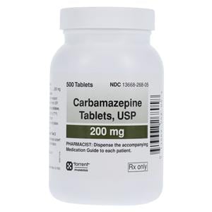Carbamazepine Tablets 200mg Bottle 500/Bottle Each