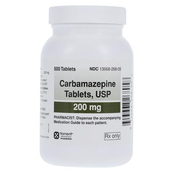 Carbamazepine Tablets 200mg Bottle 500/Bottle Each