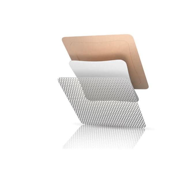 Tielle Essential Foam/Silicone Border Dressing 5x5" Sterile Sq Gntl Adh Tn Abs