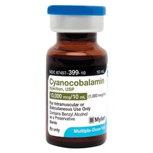 Cyanocobalamin Injection 1000mcg/mL MDV 10mL 25/Package