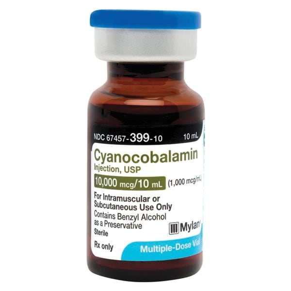 Cyanocobalamin Injection 1000mcg/mL MDV 10mL 25/Package