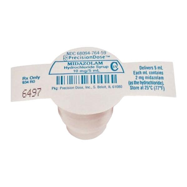 Midazolam HCl Oral Syrup 2mg/mL UD Cup 5mL 30/Package