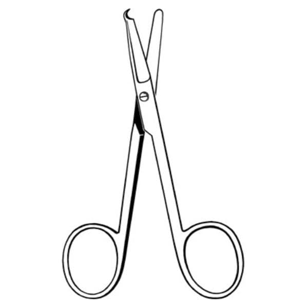 Econo Spencer Stitch Scissors Curved 4-1/2" Stainless Steel NS Disp 12/Bx