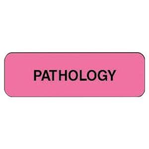 Lab Label Pathology Fluorescent Pink 1-1/4x3/8" 1000/Rl