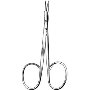 Slepyan Stitch Scissors Straight 4" Stainless Steel Non-Sterile Reusable Ea