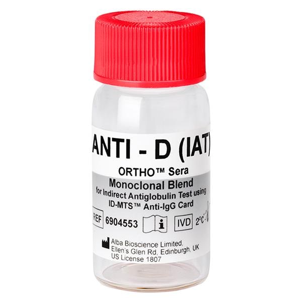 Ortho Anti-D (IAT) Sera 5mL 1/Bx