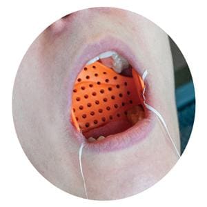 Airway Armor Winged Rubber Dam Not Made With Natural Rubber Latex Orange Large