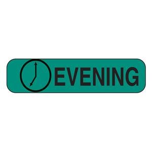Labels Evening Green/Black 1-5/8x3/8" 1000/Pk