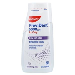 Colgate PreviDent 5000 Dry Mouth Toothpaste Lq Gl Rx 1.1% NaF Mnt 3.4oz/Bt, 12 BT/CA
