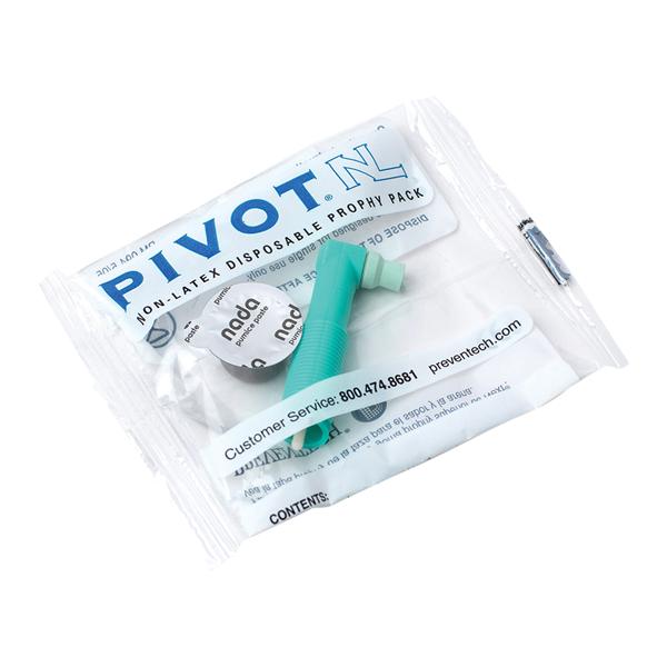 Pivot NL Prophy Angle Soft Ribbed / Webbed Light Green Latex-Free 100/Bx